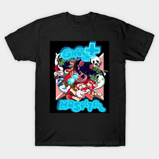 GHOST HOSPITAL- cropped cover T-Shirt by SpitBlaze